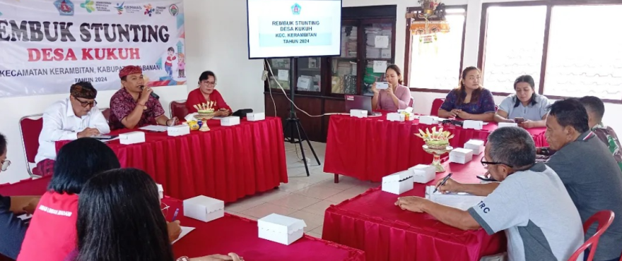 Rembuk Stunting, Rumuskan Kebijakan Pencegahan Stunting Tahun 2025 di Desa Kukuh Kerambitan